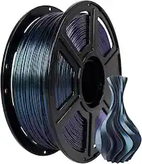Front. Flashforge - 1.75mm PLA Filament 1kg, Chameleon Silk Finish, +/-0.02mm Precision, Bubble-Free 3D Printer Filament - Burnt Titanium.