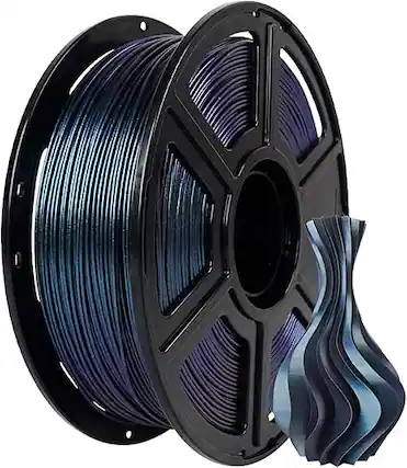 Front. Flashforge - PLA 1.75mm 3D Printer Filament, ±0.02mm, 1kg Spool, Low Warp, Works with Most 1.75mm Printers - Burnt Titanium.