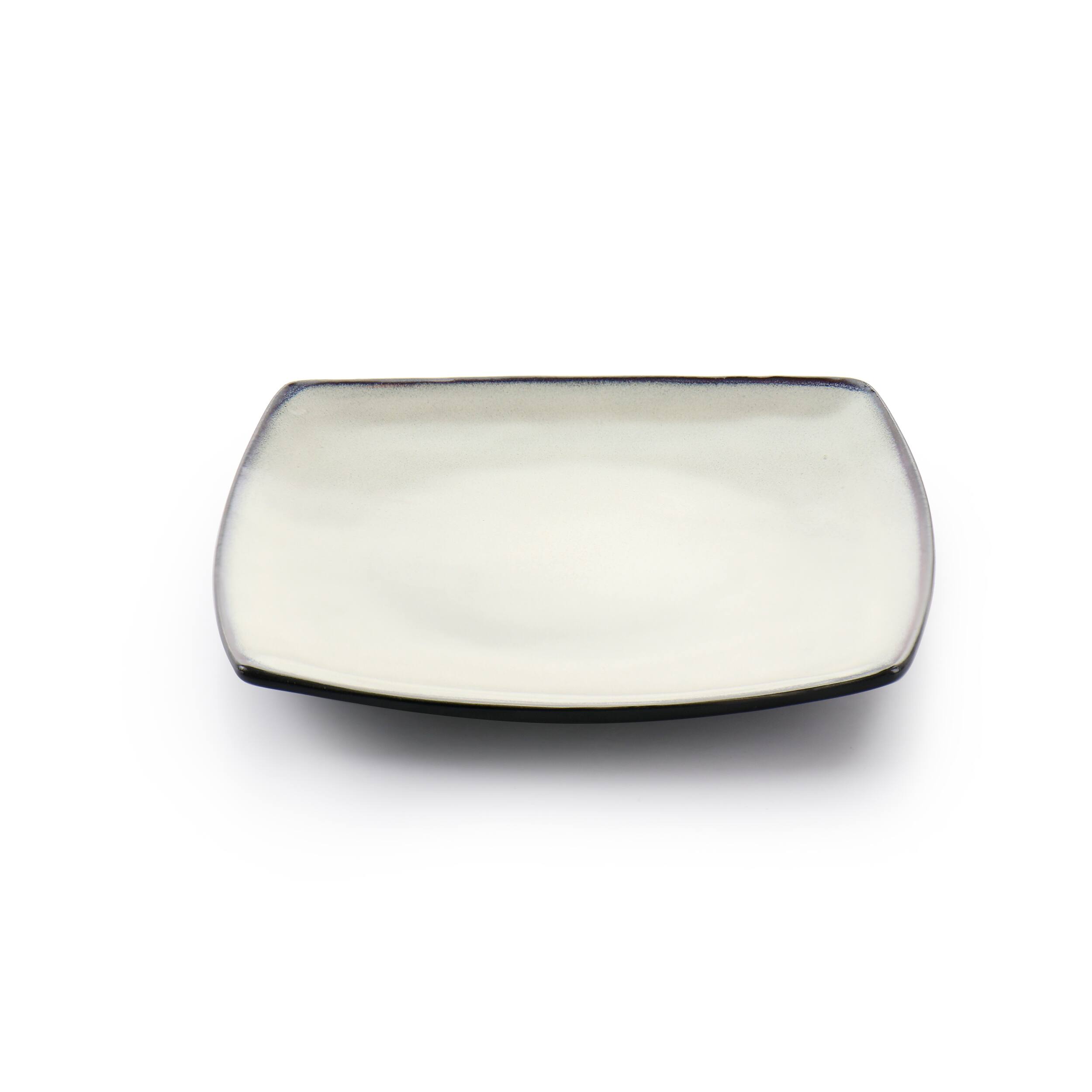 Alt View 3. Gibson - Gibson Elite Soho Lounge 16 Piece Square Stoneware Dinnerware Set in Sand - Sand.