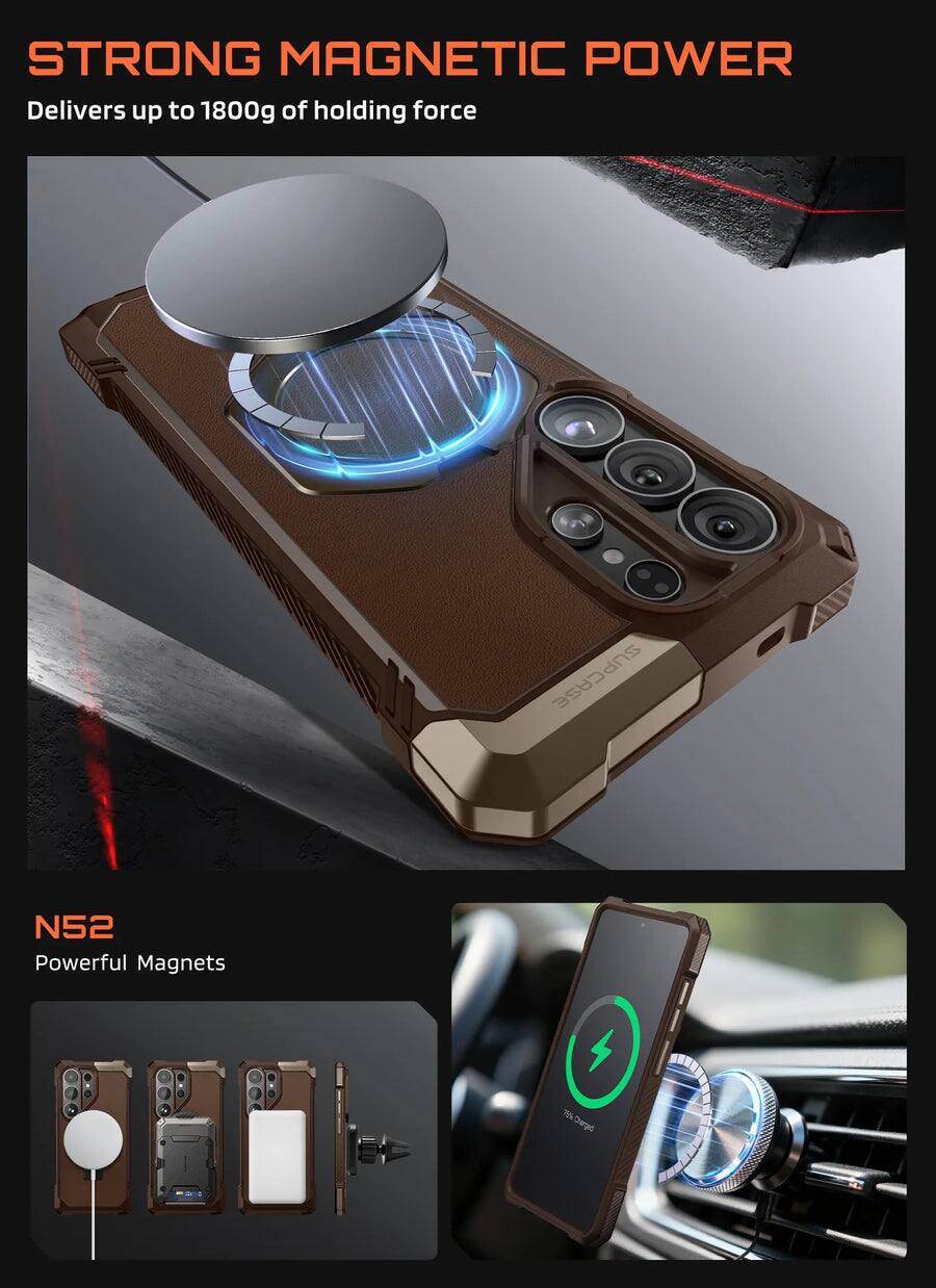 STRONG MAGNETIC POWER  
Delivers up to 1800g of holding force  

SUPCASE N52  
Powerful Magnets