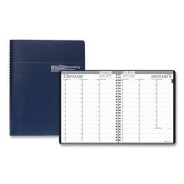 House of Doolittle - Recycled Professional Weekly Planner 15 Minute Appts 11 x 8.5 Blue Wirebound Soft Cover 12 Month Jan to Dec 2026