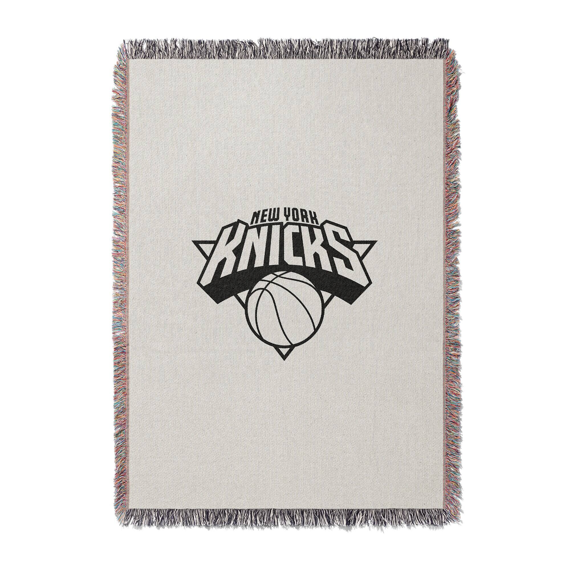 Chad & Jake - New York Knicks Woven Blanket - White