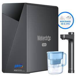 Waterdrop - X16 Reverse Osmosis System Extra WD-PT-07B Water Filter Pitcher - Black