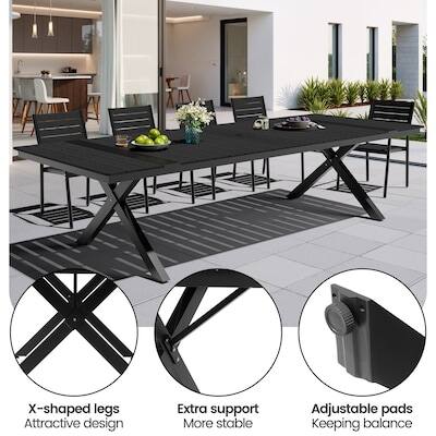 X-shaped legs  
Attractive design  
Extra support  
More stable  
Adjustable pads  
Keeping balance