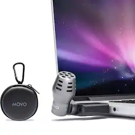 MOVO - DOM2-USB Mini Omnidirectional USB Computer Microphone for PC and Mac
