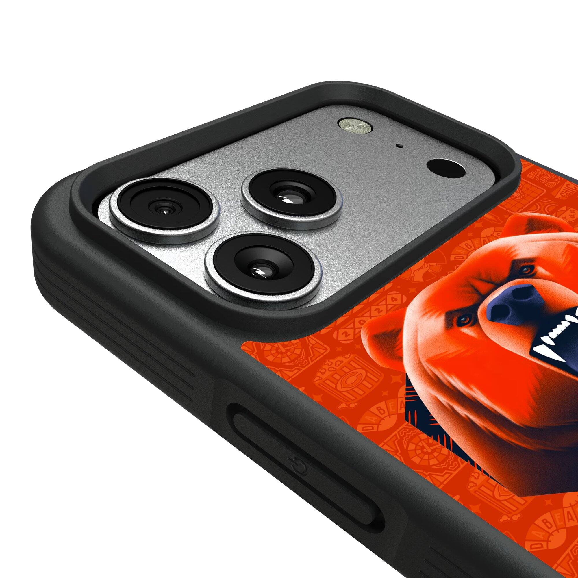 Alt View 2. Keyscaper - Chicago Bears Bump Case with 8.2ft Drop Protection - 15 - Black.