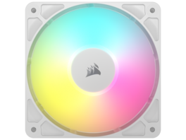 CORSAIR - RS120 ARGB PWM Fan - Daisy-Chain Control - AirGuide Cooling - Magnetic Bearing - White