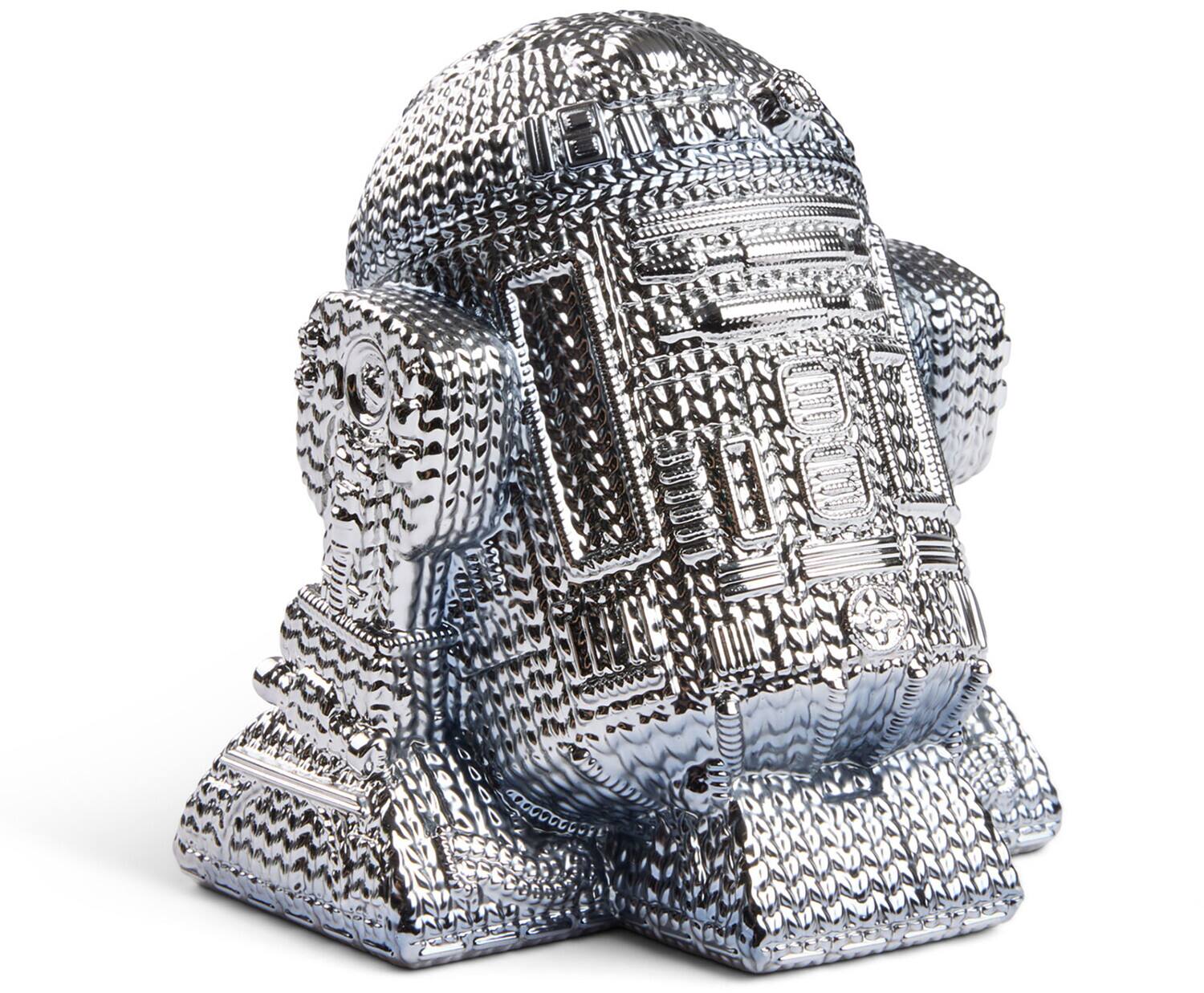 Alt View 2. Handmade by Robots - Star Wars - R2-D2 Silver Electroplated Limited Edition Vinyl Figure – Handmade by Robots   - COLLECTIBLES - Multicolor.