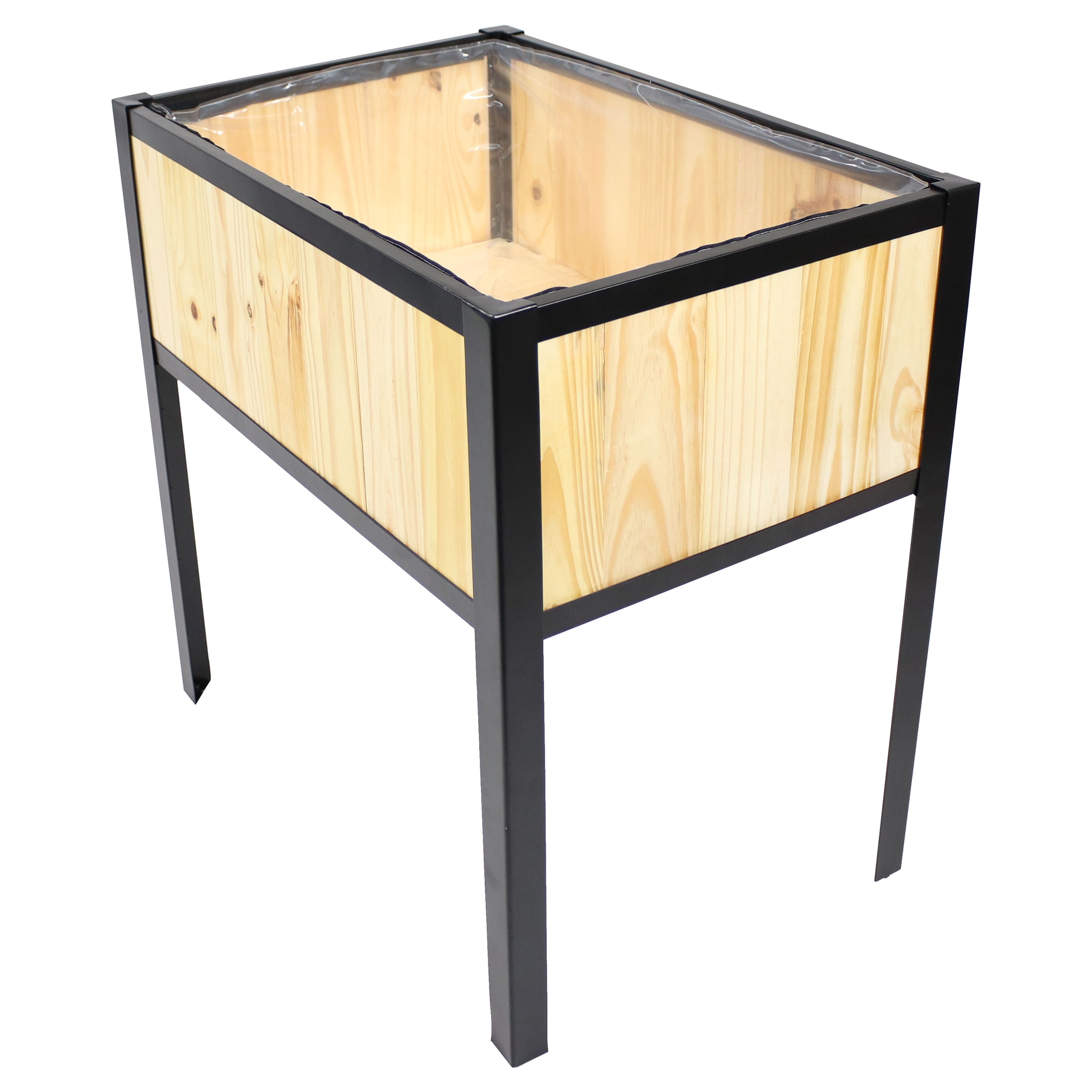 "Sunnydaze - Steel-Framed Acacia Raised Garden Bed - 30.75"" H - Natural" price history on PriceWatchPro