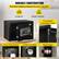 DURABLE CONSTRUCTION Provides reliable protection for your valuables 100kg Dustproof Weight Capacity VEVOR Pry-resistant Concealed Hinges 7.5cm Thick Pannel 2 Solid Live Bolts Reset Button 7.5cm 2cm