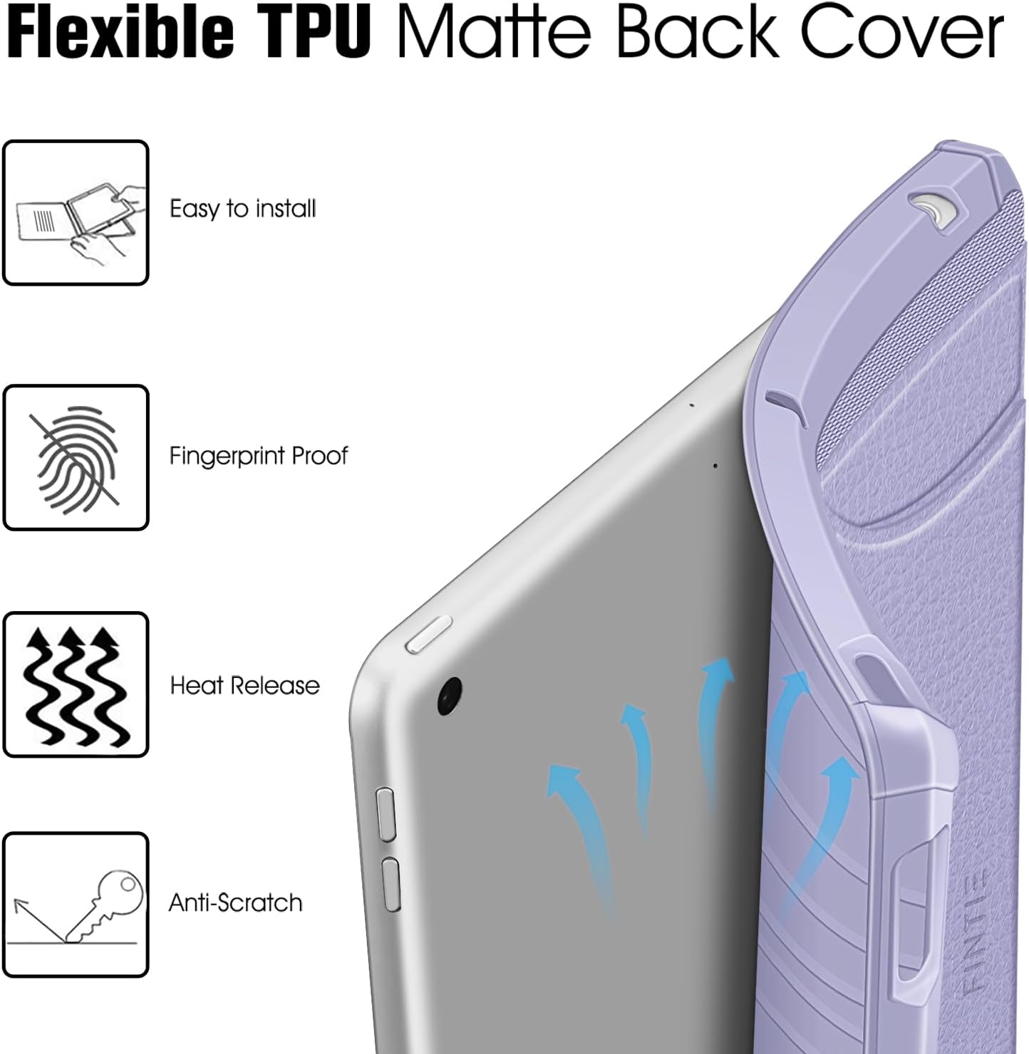 Flexible TPU Matte Back Cover

- Easy to install
- Fingerprint Proof
- Heat Release
- Anti-Scratch