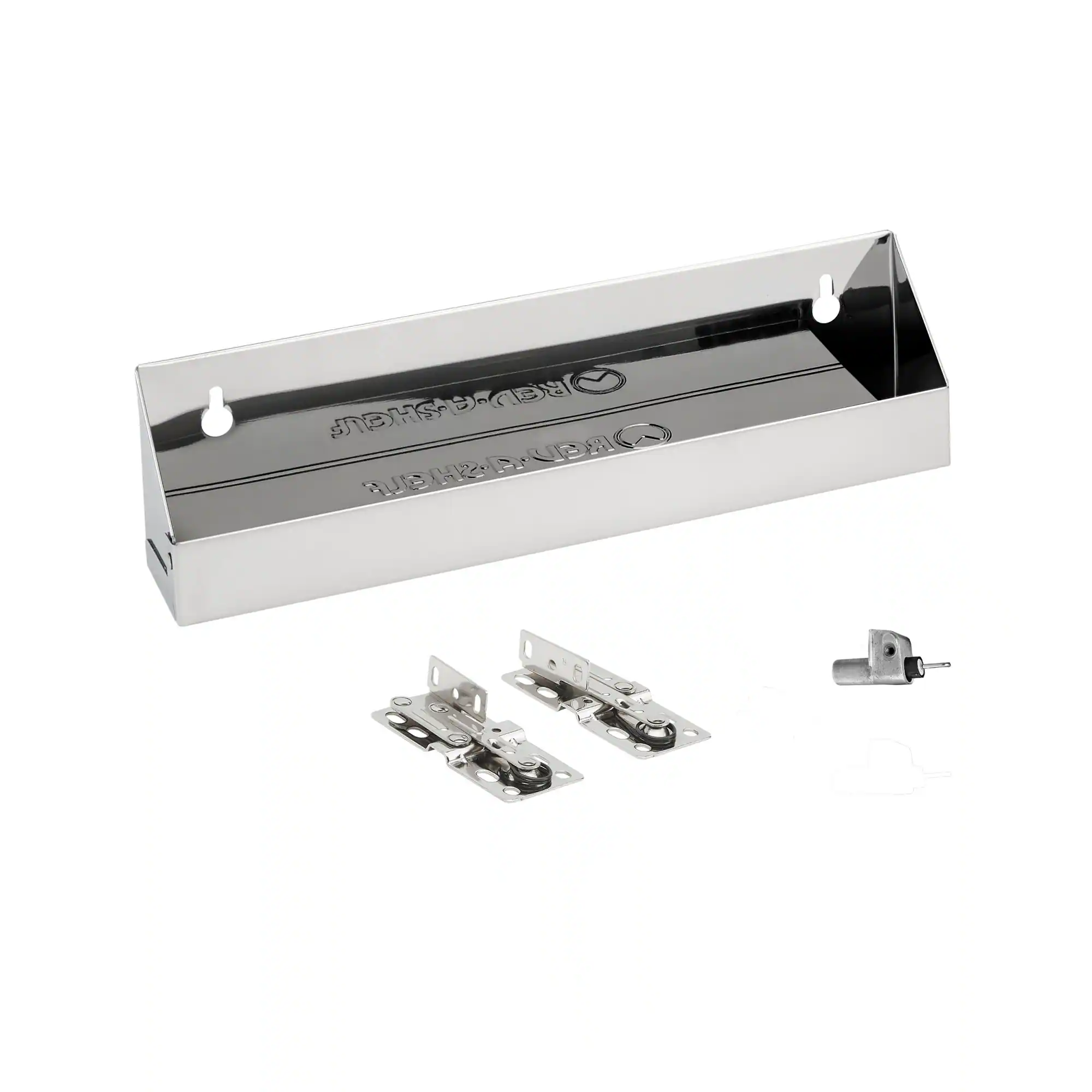 Rev-A-Shelf - 11.25" Tip Out Tray Soft-close for Sink Base Cabinet, 6581-11SS-SC-1 - Silver