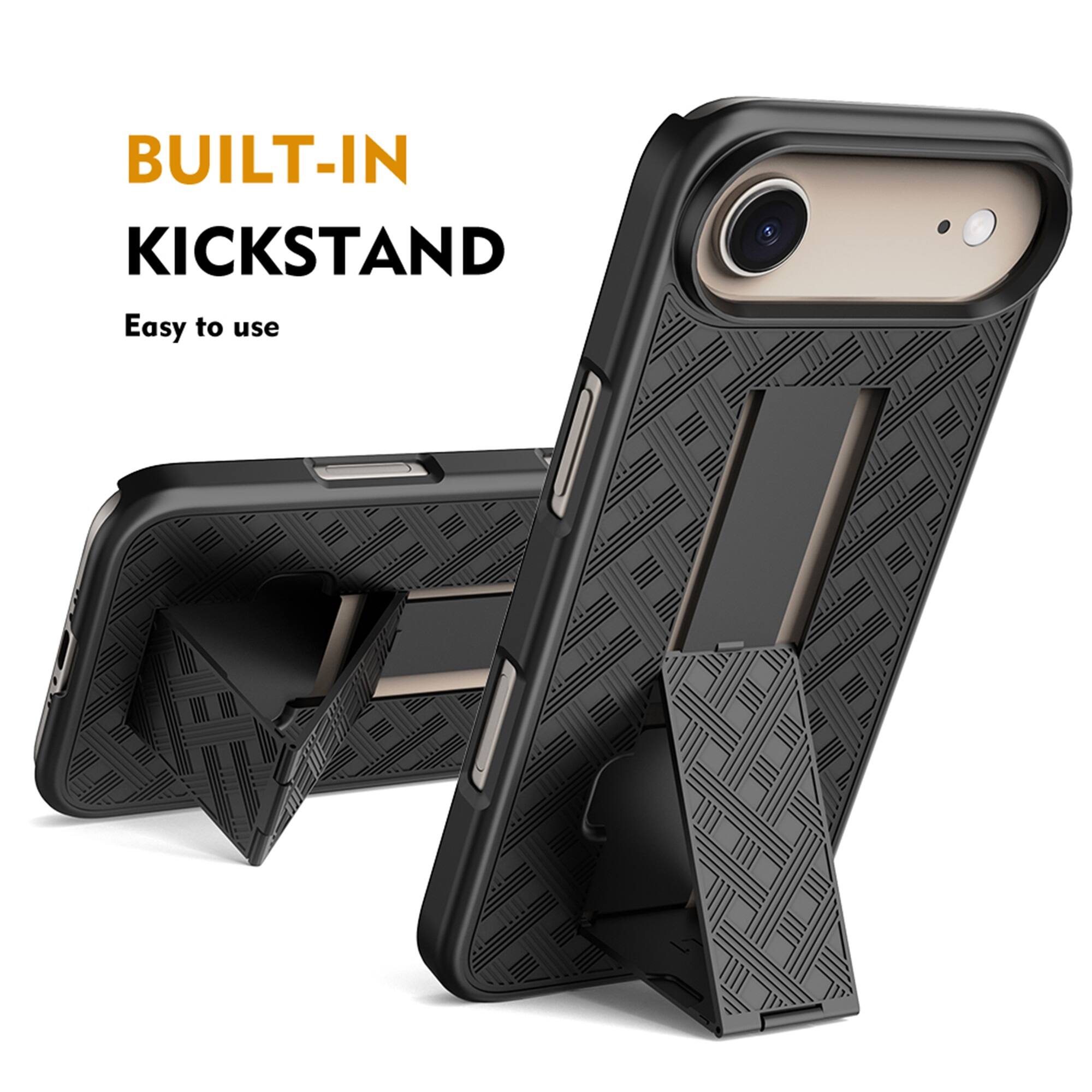 BUILT-IN KICKSTAND  
Easy to use