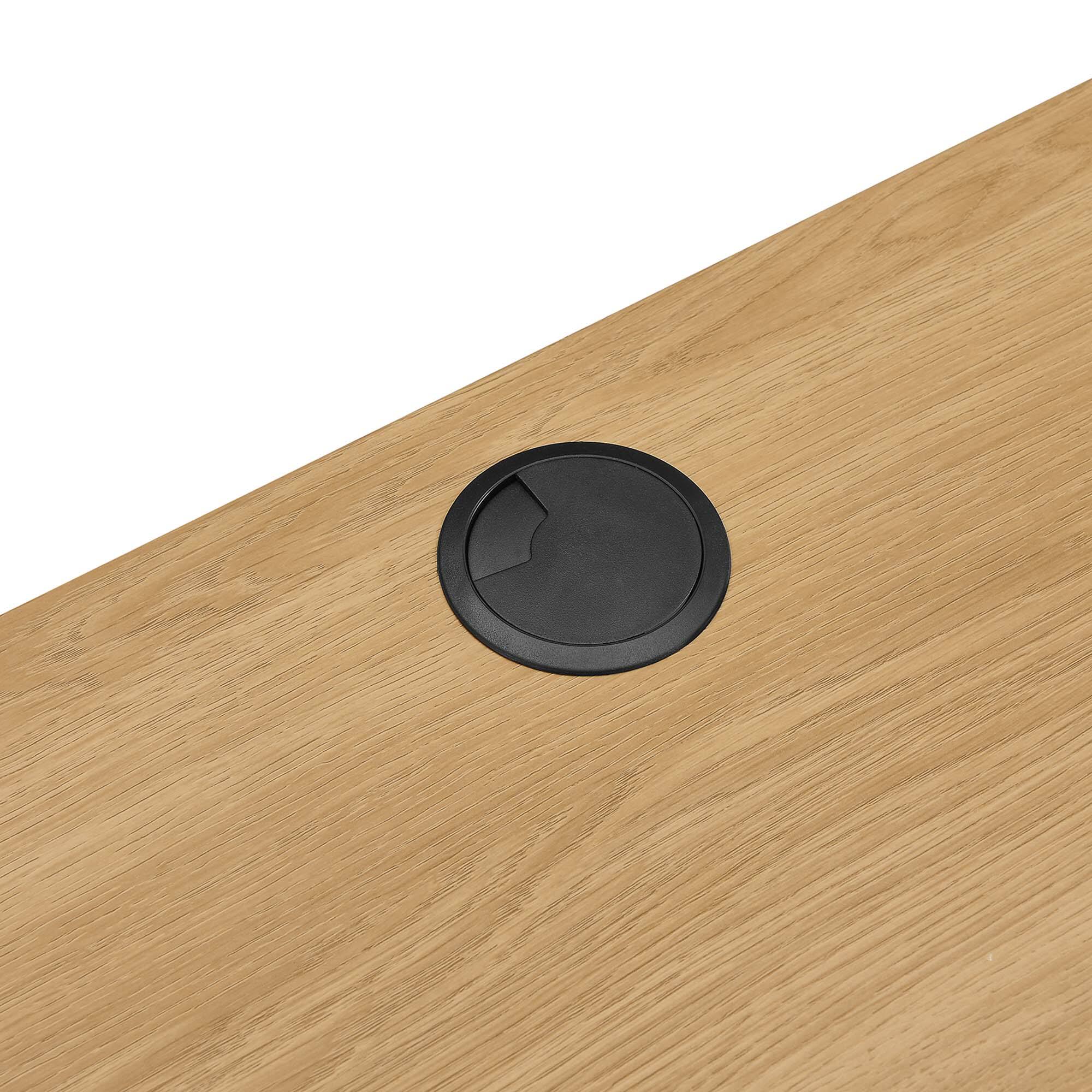 Alt View 6. Modway - Render Wall Mount Wood Office Desk by Modway - Oak.