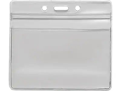 Front. Advantus - ID Badge Holders, 50/Pack - Clear.