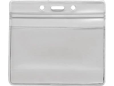 Front. Advantus - ID Badge Holders, 50/Pack - Clear.