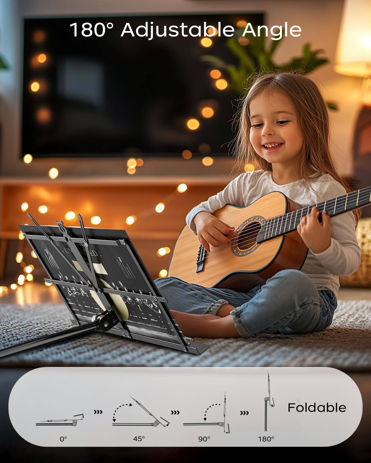 180° Adjustable Angle

Foldable

0° 45° 90° 180°