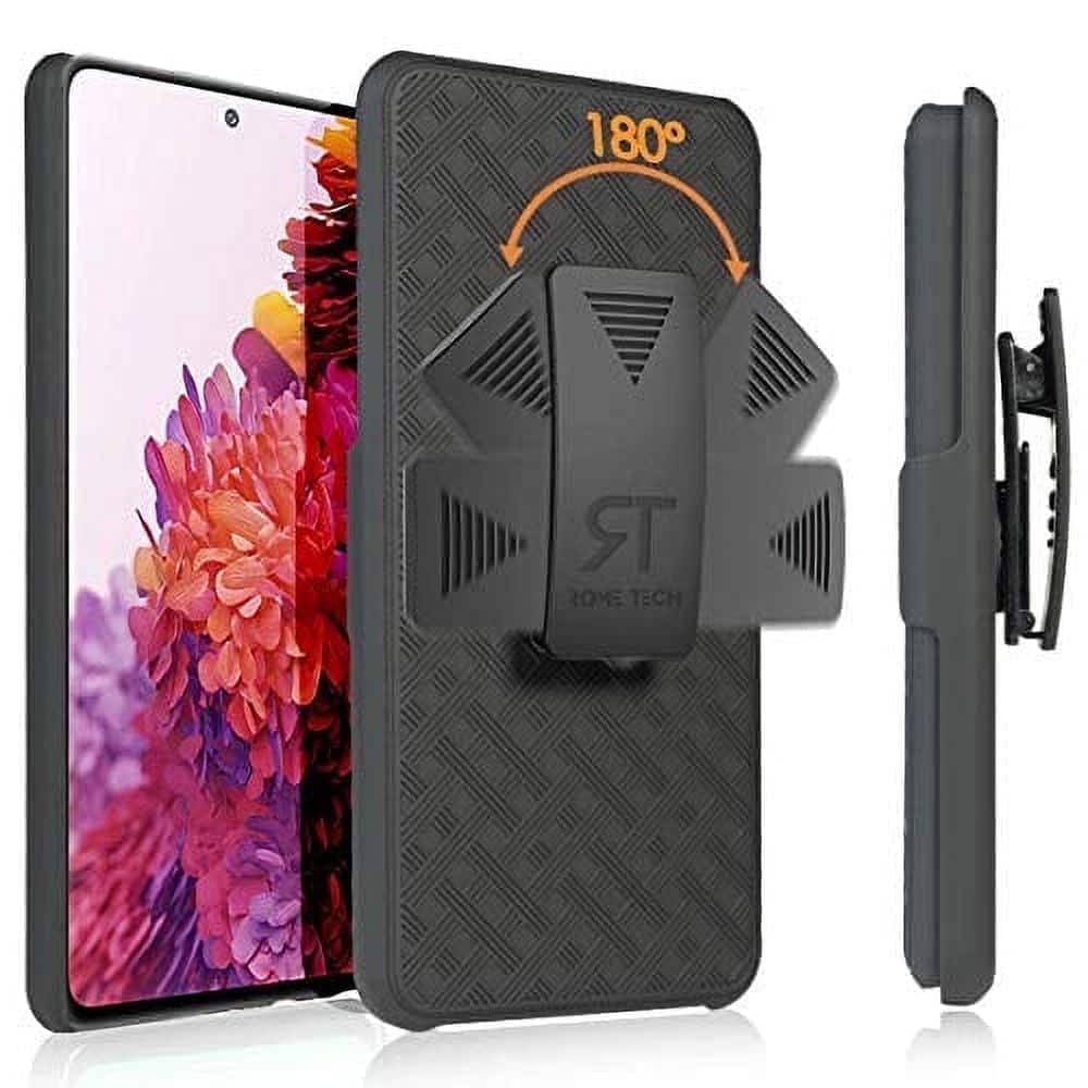 RomeTech - Shell Holster Combo Case for Samsung Galaxy S20 FE 5G - Black