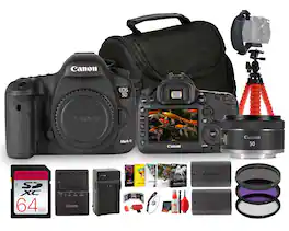 Canon - EOS 5D Mark III Camera Body Only, Full Frame 22.3MP DSLR, 61-Point AF, Dual Card Slots Amatuer Bundle