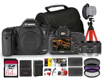 Canon EOS 5D Mark III DSLR Camera 22.3MP Full Frame Bundle Canon EOS 5D Mark III DSLR Camera 22.3MP Full Frame Bundle