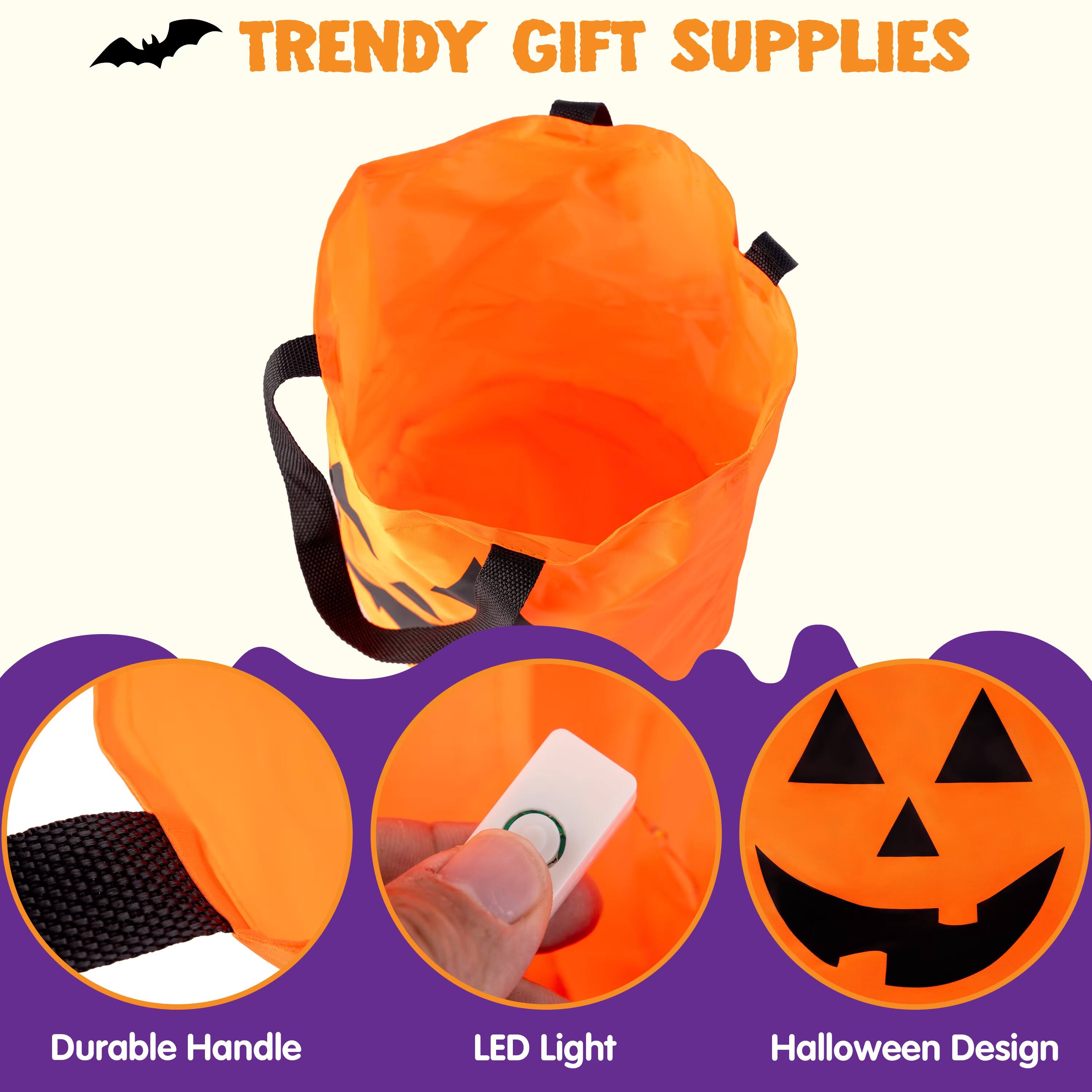 TRENDY GIFT SUPPLIES

100 Durable Handle LED Light Halloween Design