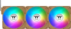 Thermaltake - CT120 EX ARGB Sync 120mm Computer Case Cooling Fan (3-Pack) - Gravel Sand - Front_Zoom