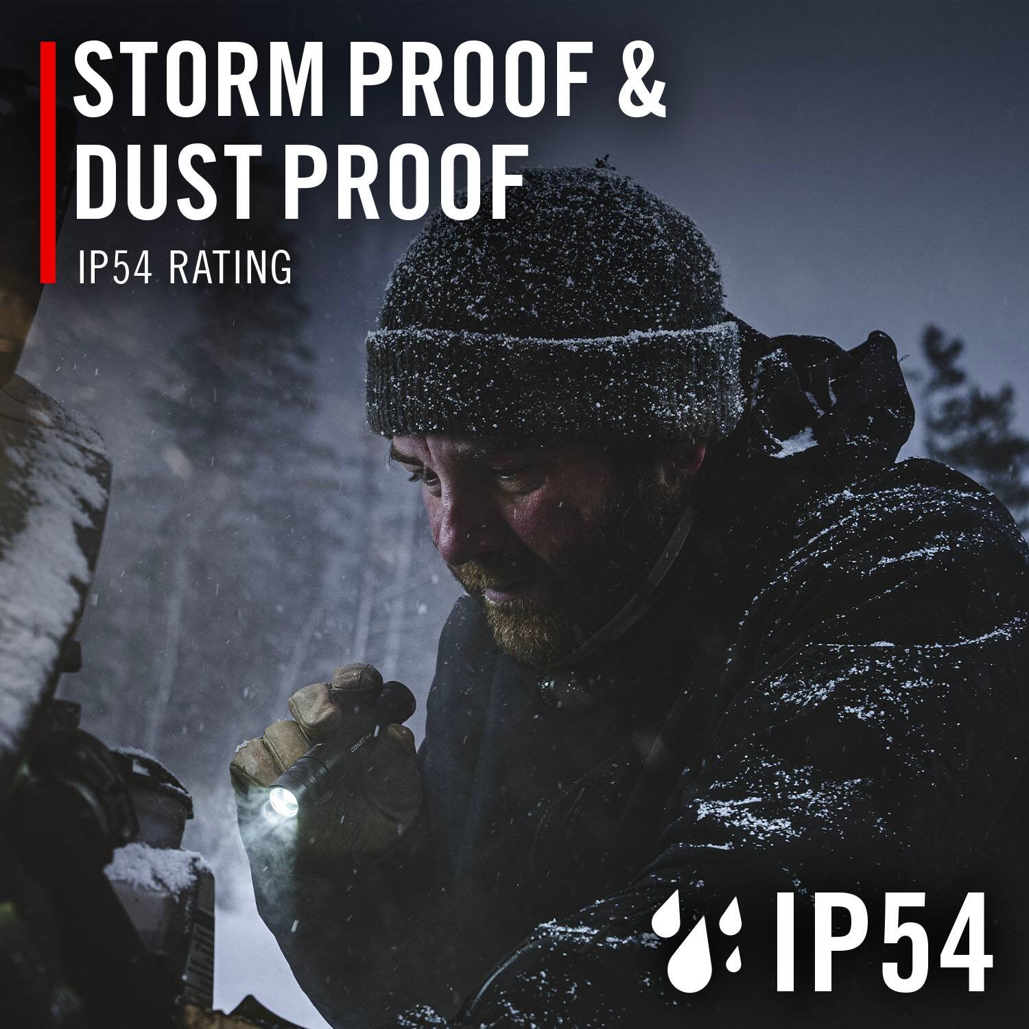 STORM PROOF & DUST PROOF  
IP54 RATING