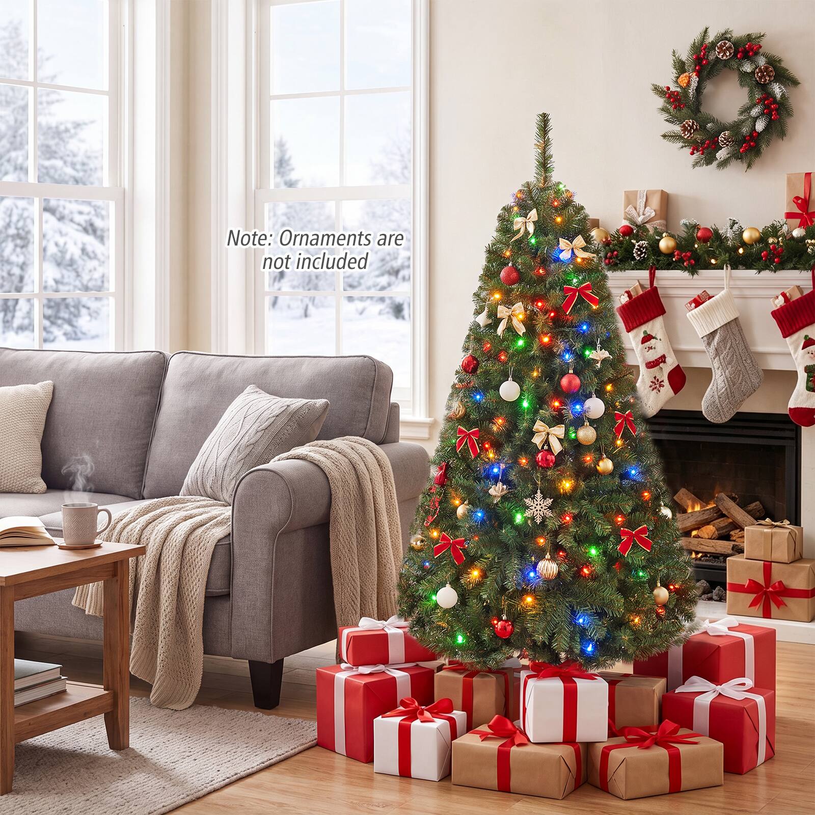 Note: Ornaments are not included