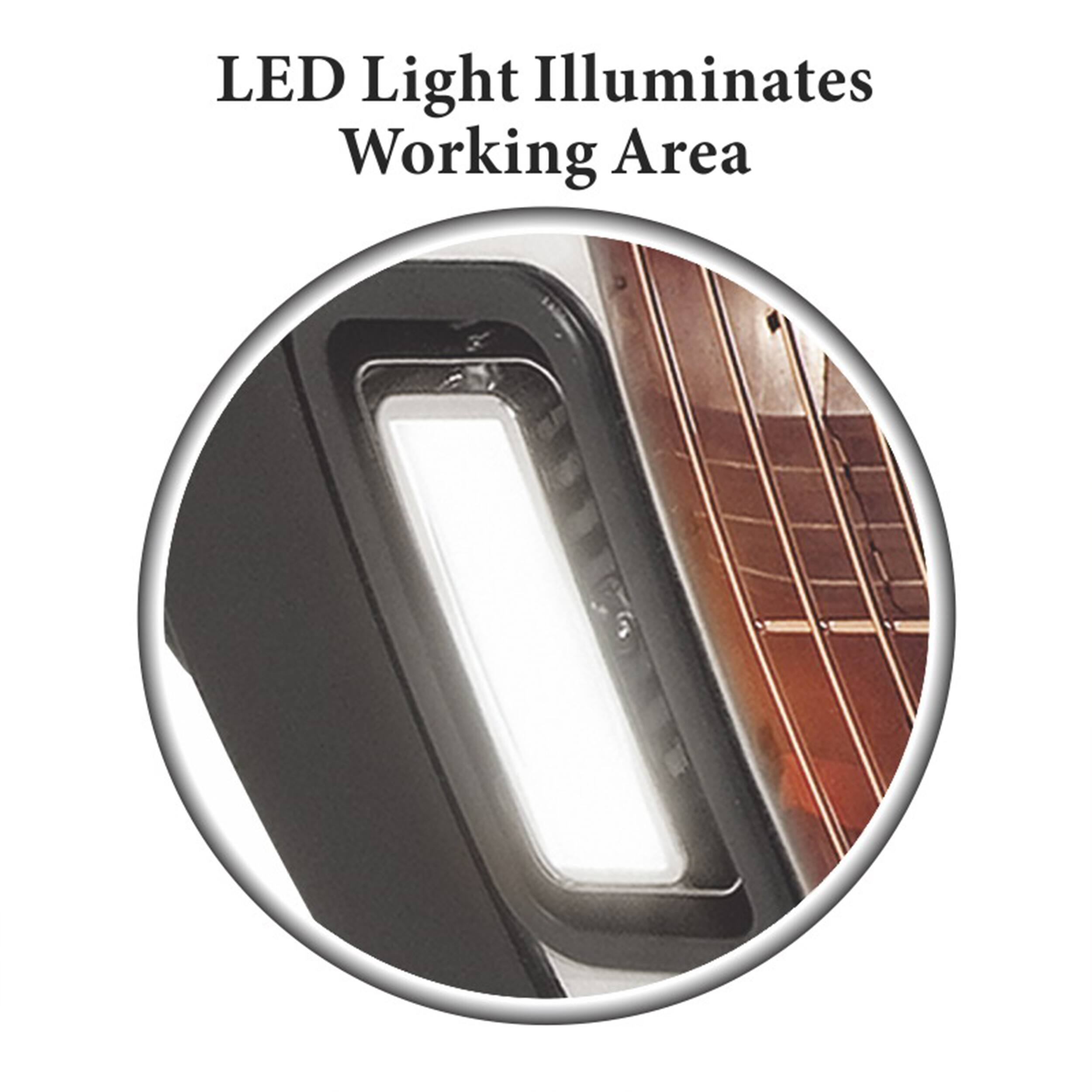 LED Light Illuminates Working Area