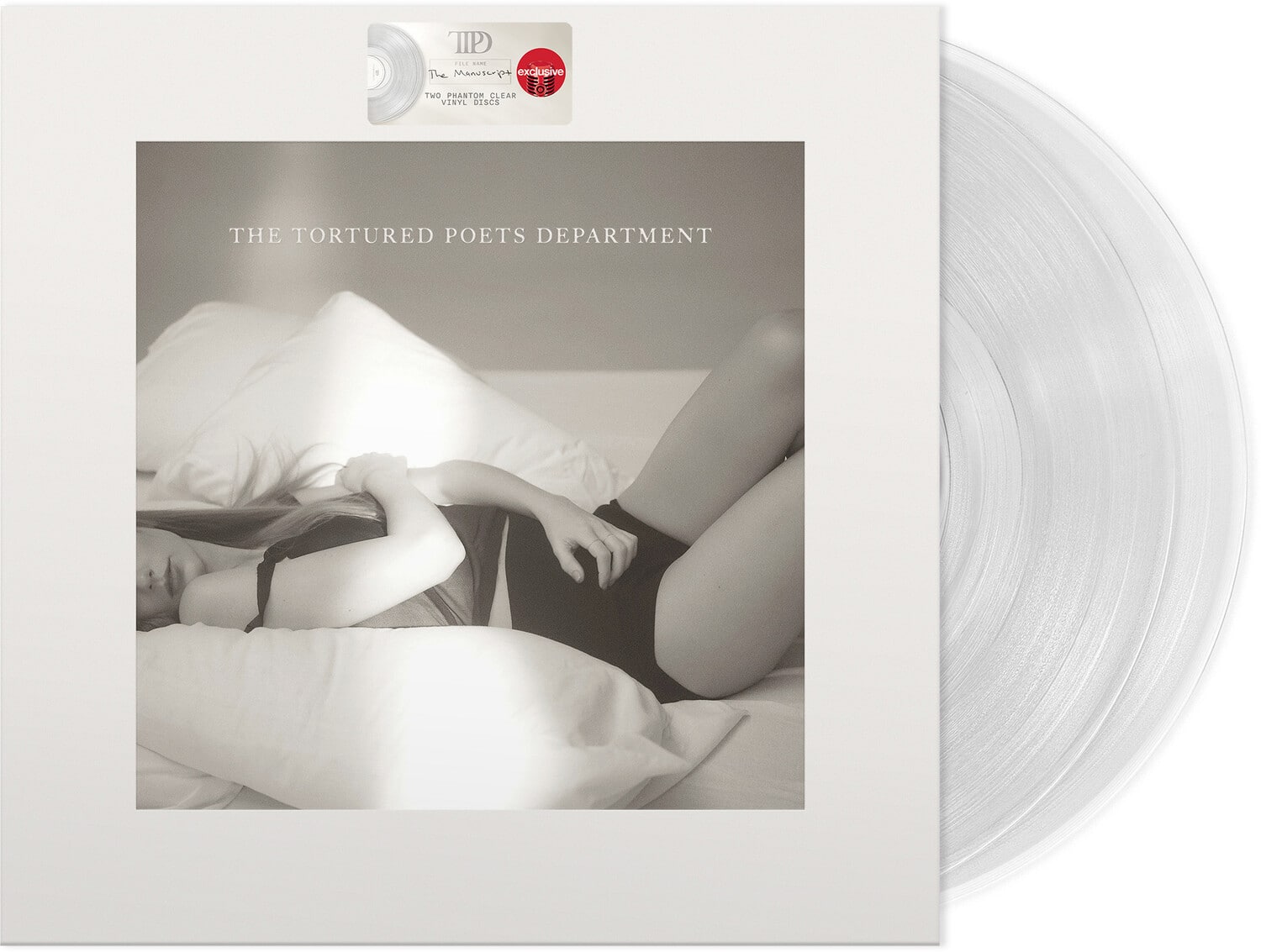 IP -O.  
The Tortured Poets Department  

The Manufacturer  
exclusive  
TWO PHANTOM, CLEAR VINYL DIGEST
