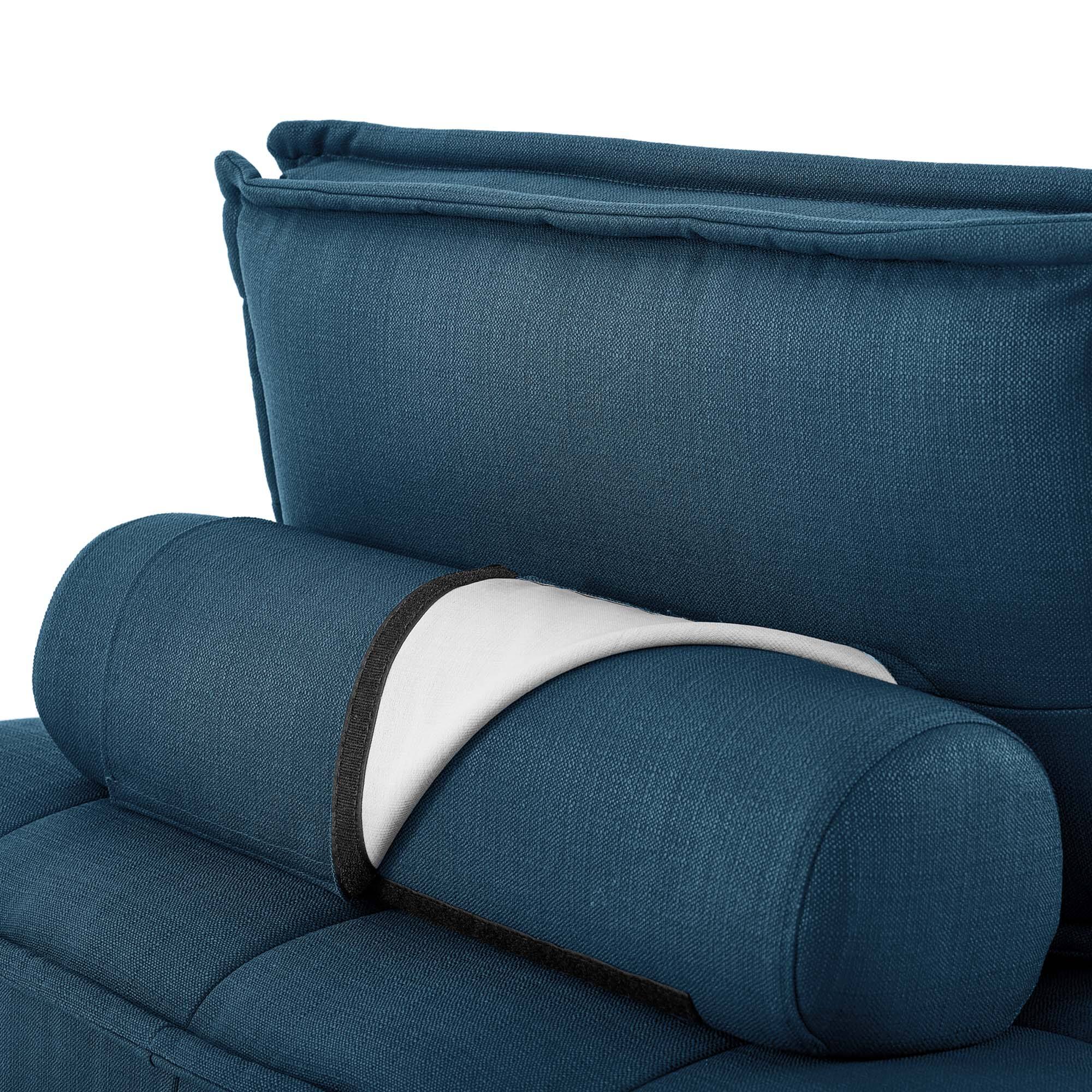 Alt View 4. Modway - Saunter Tufted Fabric Armless Chair by Modway - Azure.