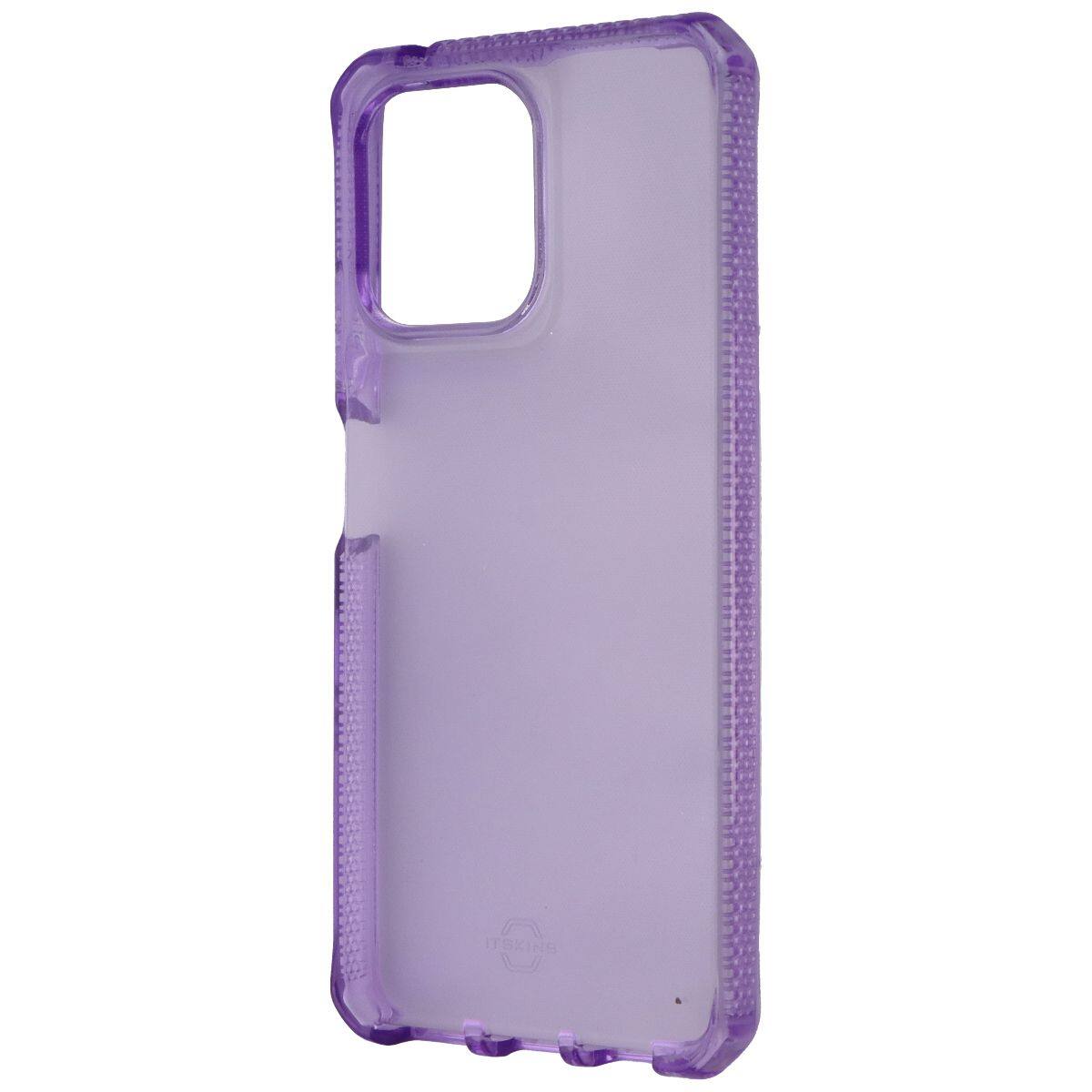 Front. Itskins - ITSKINS Spectrum_R // Clear Case for Motorola Moto G (2025) - Light Purple - Purple.