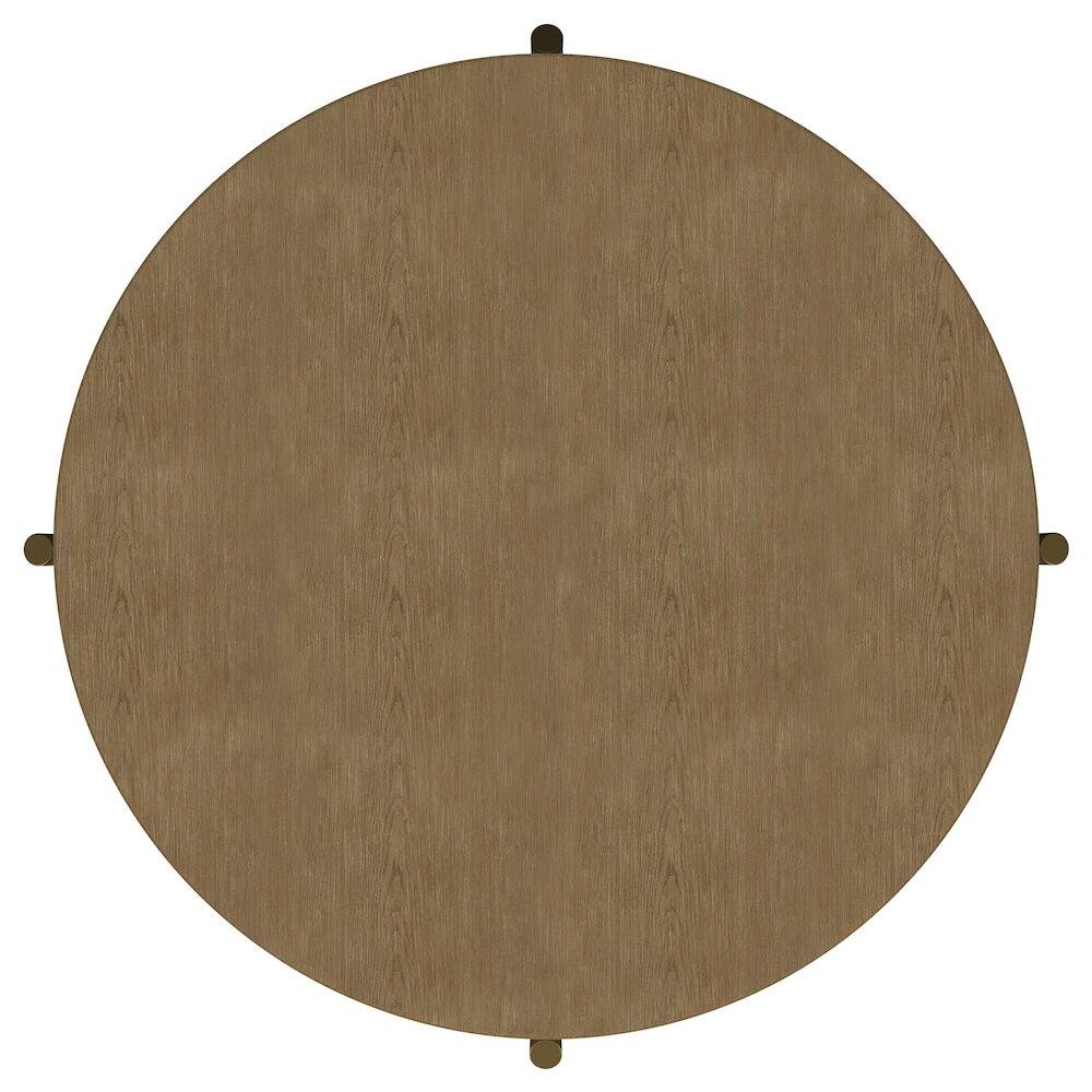 Alt View 2. Coaster Co. of America - Arini Round Coffee Table With Storage Shelf Sand Wash - Sand Wash.