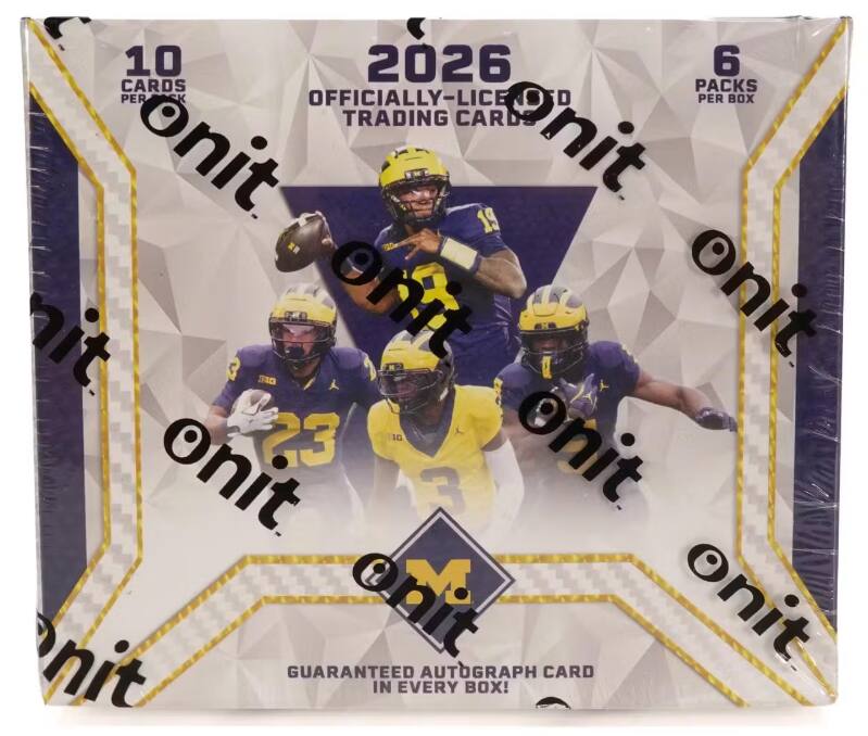 10 CARDS PER PACK  
2026  
6 PACKS PER BOX  
OFFICIALLY-LICENSED TRADING CARDS  
GUARANTEED AUTOGRAPH CARD IN EVERY BOX!