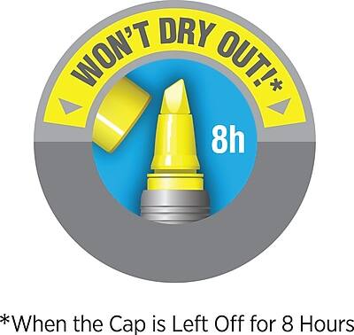 WON'T DRY OUT!*

8h

*When the Cap is Left Off for 8 Hours