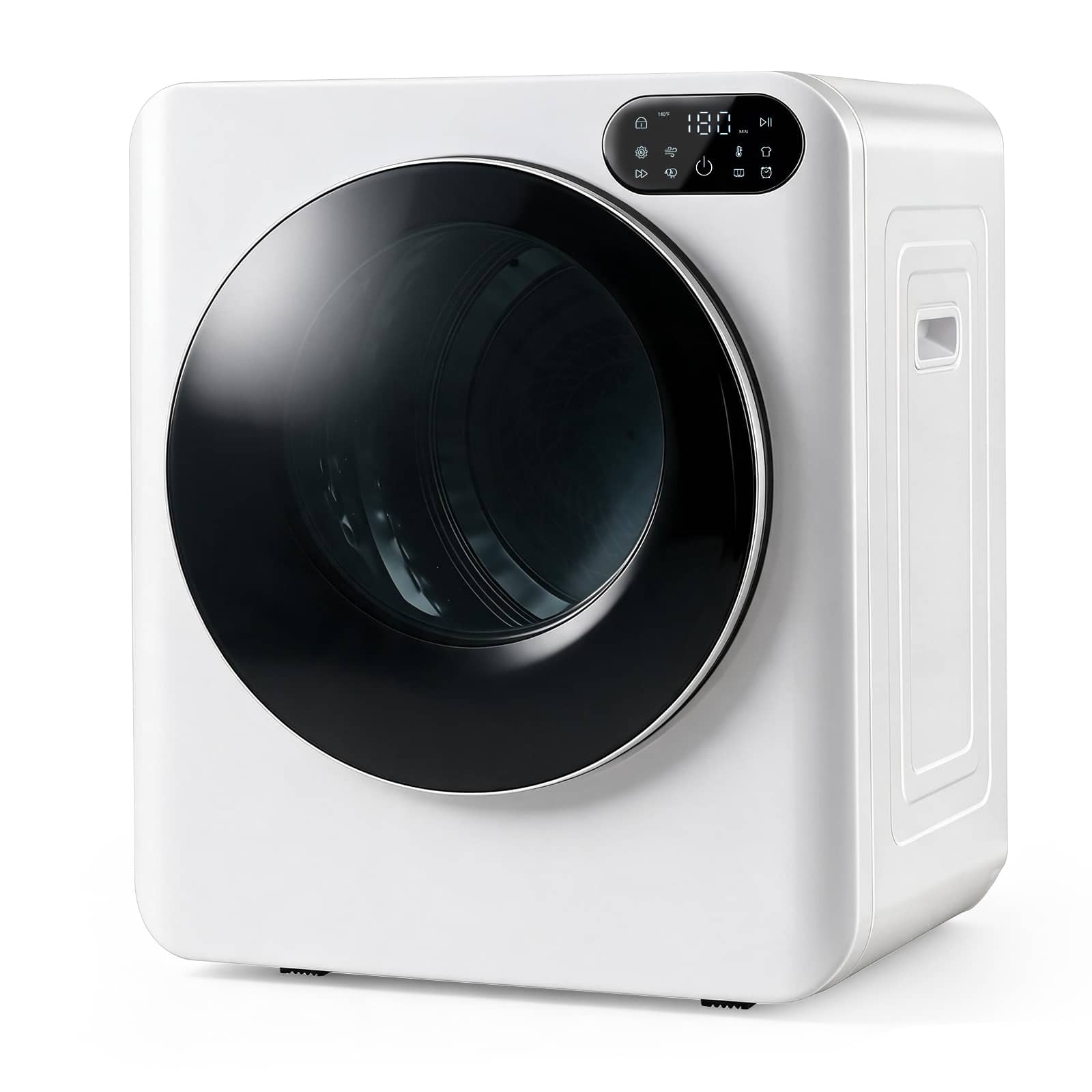Costway - 1.5 Cu.ft. Clothes Dryer with LED Control Panel, 5 Modes for Apartment, Dorm - White