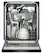 Alt View 2. KitchenAid - 24" Front Control Built-In Dishwasher with Third rack and ProDry System - Black Ore.