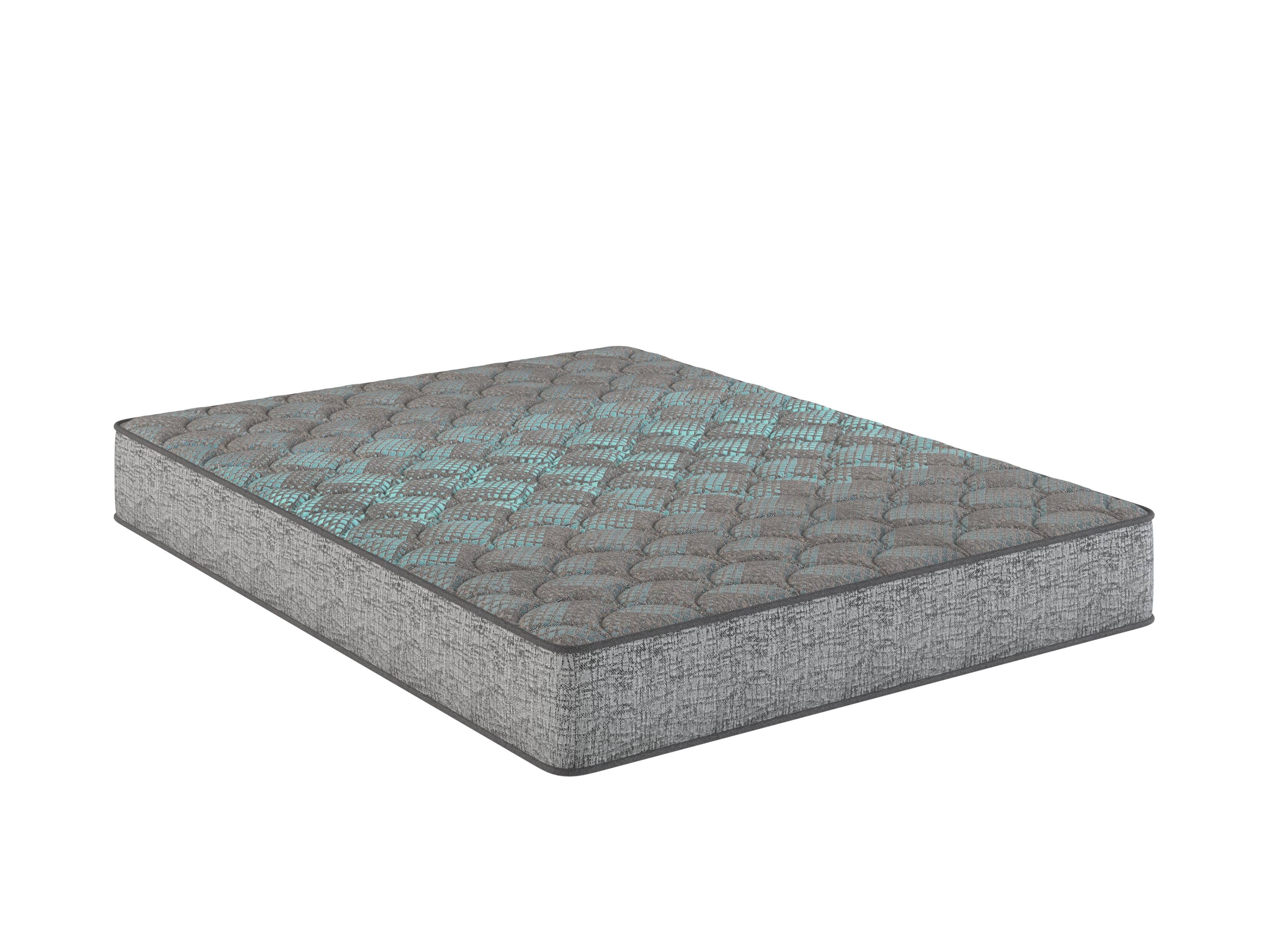 Alt View 2. TinyHomie - Restonic Comfort Care 7in Foam Core Mattress Medium Comfort Full - Grey and Blue.