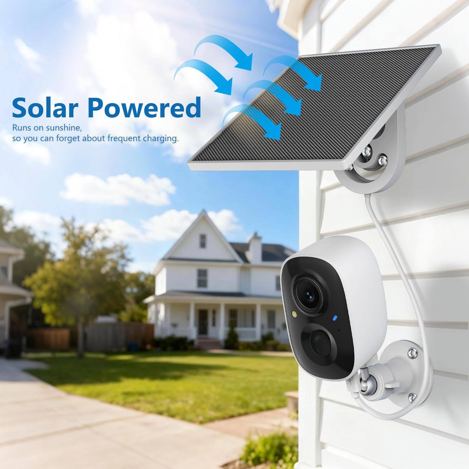 Solar Powered  
Runs on sunshine, so you can forget about frequent charging.