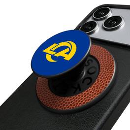 Keyscaper - Los Angeles Rams Endzone Solid PopSockets Magnetic Phone Grip & Stand - No Size - Black
