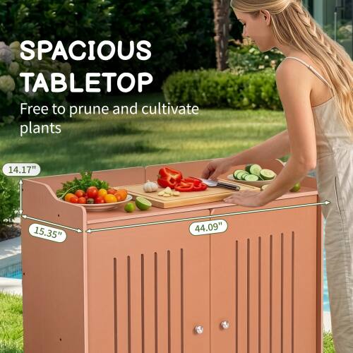 SPACIOUS TABLETOP  
Free to prune and cultivate plants  
14.17" x 15.35" x 44.09"