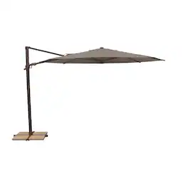 Mondawe - 11' Octagon Cantilever Patio Umbrella Bronze Frame - Taupe