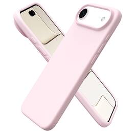 Ornarto - Designed for iPhone Air Case 6.5", Liquid Silicone Soft Gel Rubber Shockproof Protective Case - Chalk Pink