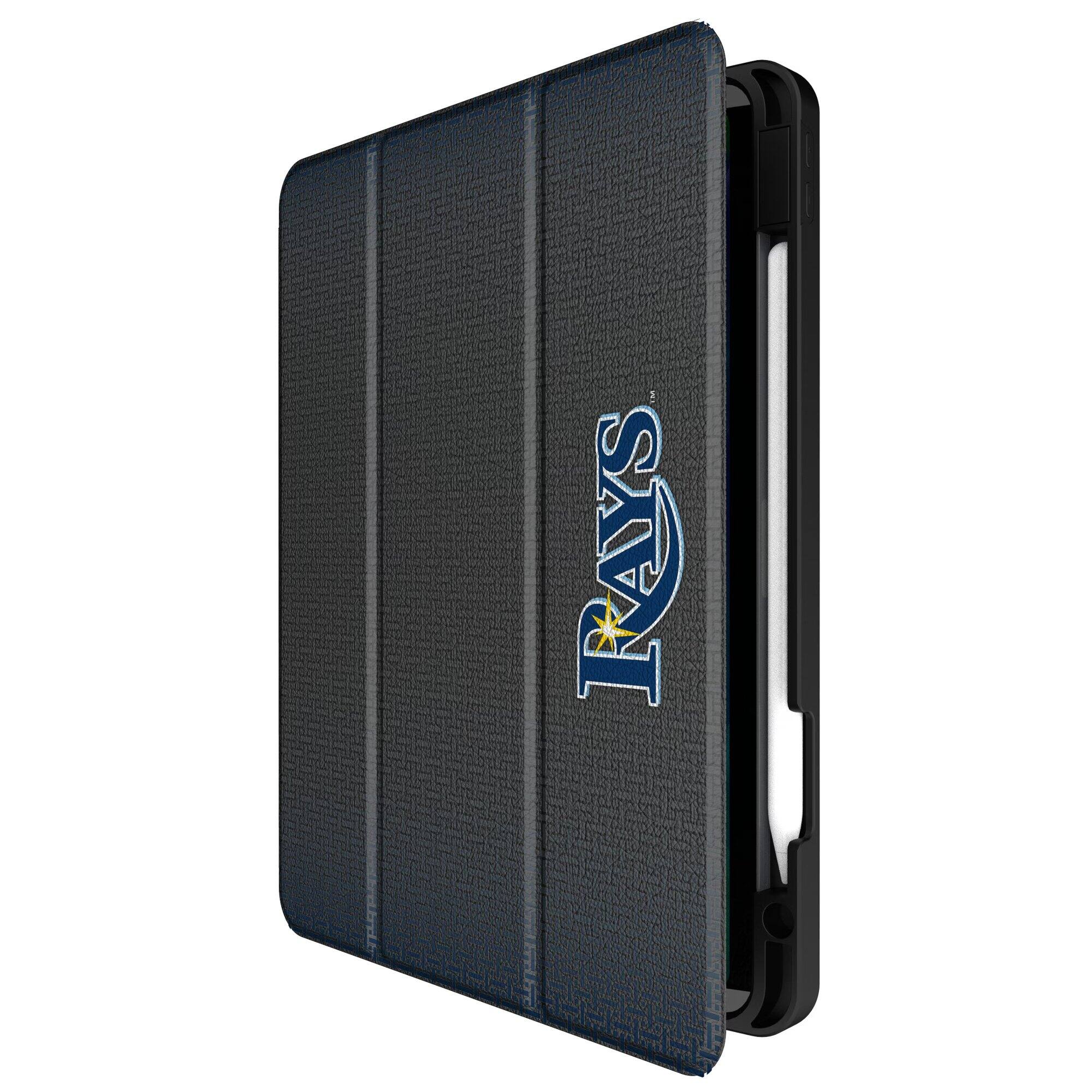 Alt View 1. Keyscaper - Tampa Bay Rays iPad Case - 5/6 Gen 12.9in Pro - Black.