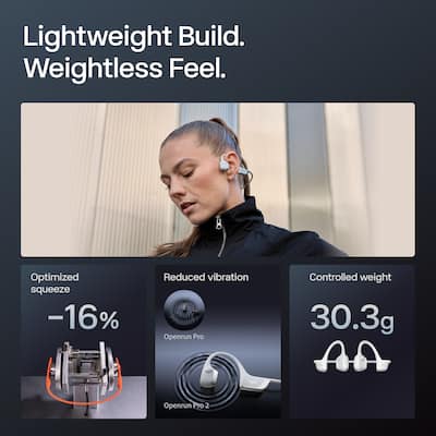 Shokz OpenRun Pro 2 Wireless Bone Conduction Open Ear Bluetooth Shokz OpenRun Pro 2 Wireless Bone Conduction Open Ear Bluetooth