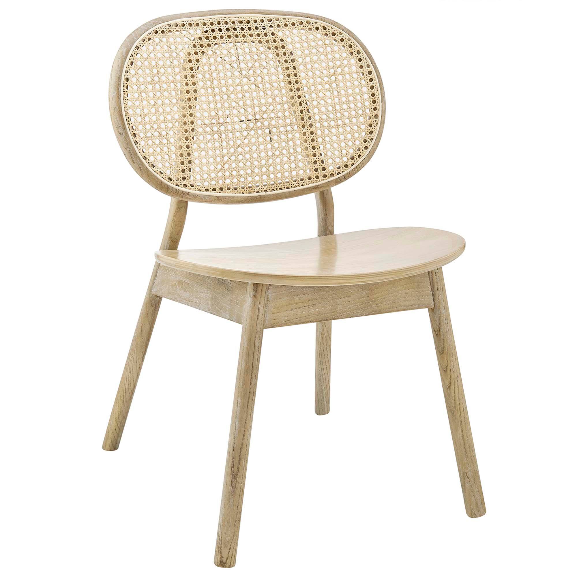 Back. Modway - Malina Wood Dining Side Chair Set of 2 by Modway - Gray.