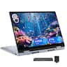 Dell - Plus 14" 2K 2-in-1 Touch Laptop,Intel Ultra 9 288V,32GB RAM,1TB SSD+1TB Dock,Backlit,Finger,Copilot,Win 11 - Blue