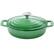 Alt View 1. MegaChef - MegaChef 2 Quart Round Enameled Cast Iron Braiser Pan in Green - Green.