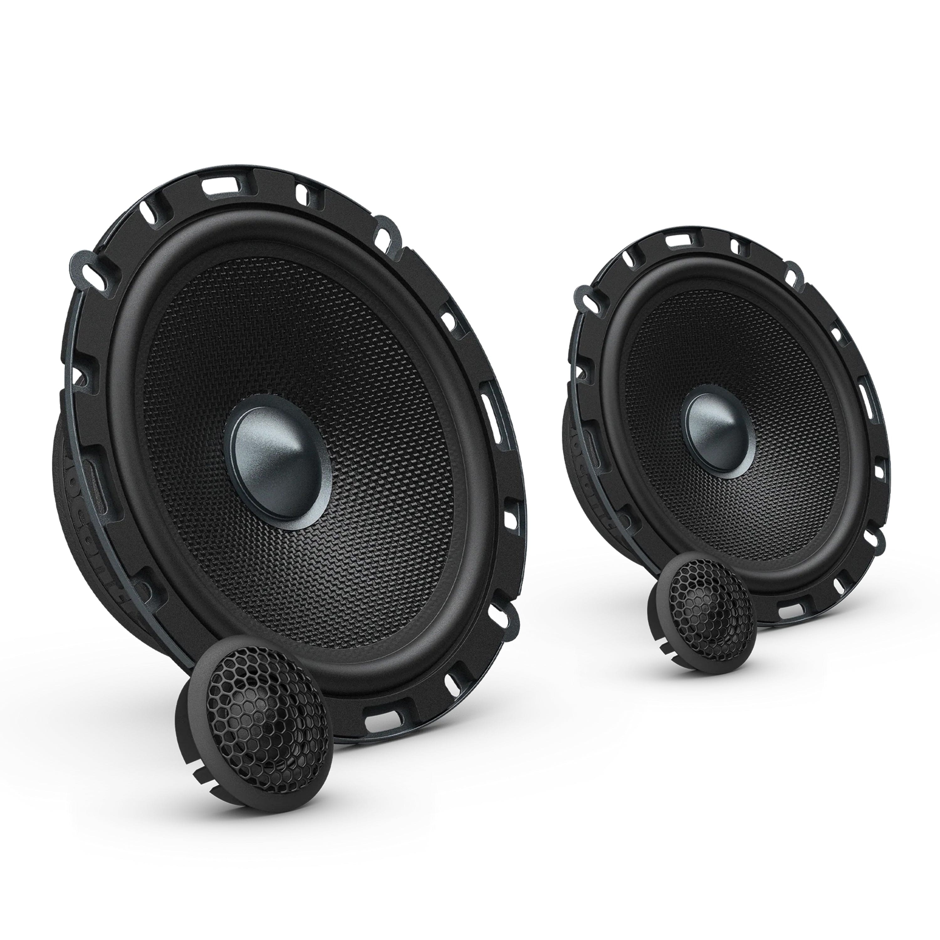AudioControl - Altitude Series 6.5" Component Speakers with Precision-Molded Glass Fiber Cones and 1" Tweeters (Pair) - Black
