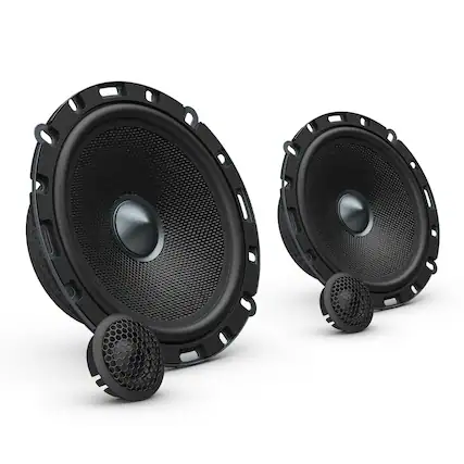 Front. AudioControl - Altitude Series 6.5" Component Speakers with Precision-Molded Glass Fiber Cones and 1" Tweeters (Pair) - Black.